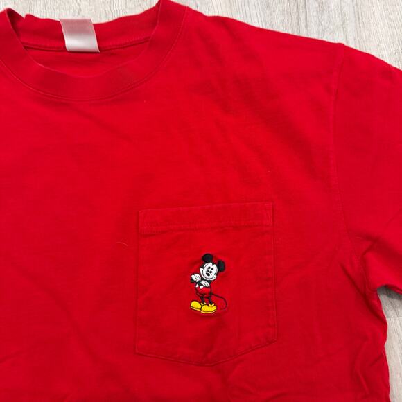 Vintage Disney Mickey Mouse Pocket Shirt Men's Extra Large XL 90s Embroidered - Picture 3 of 6